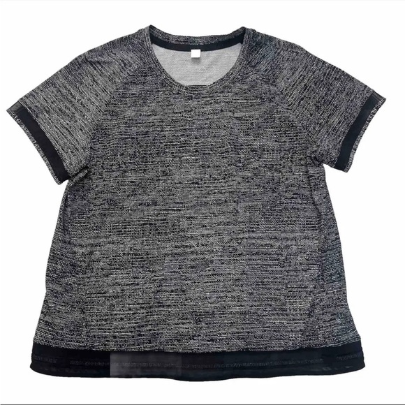 lululemon athletica Tops - Lululemon Women's Find Focus Short Sleeve Crew Neck Black Size 6